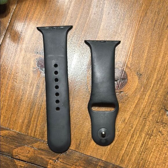 Black Silicone Watch Band - Picture 1 of 8